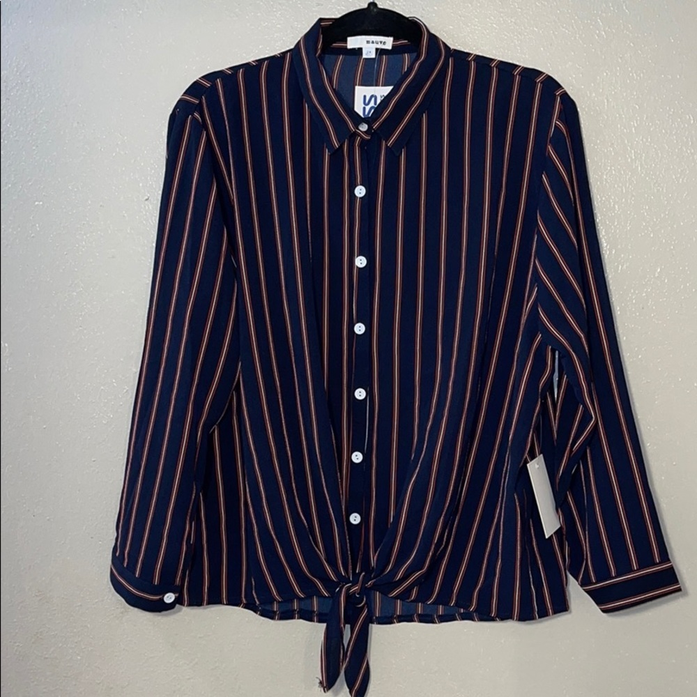 Pin striped shirt size 2X new with tags